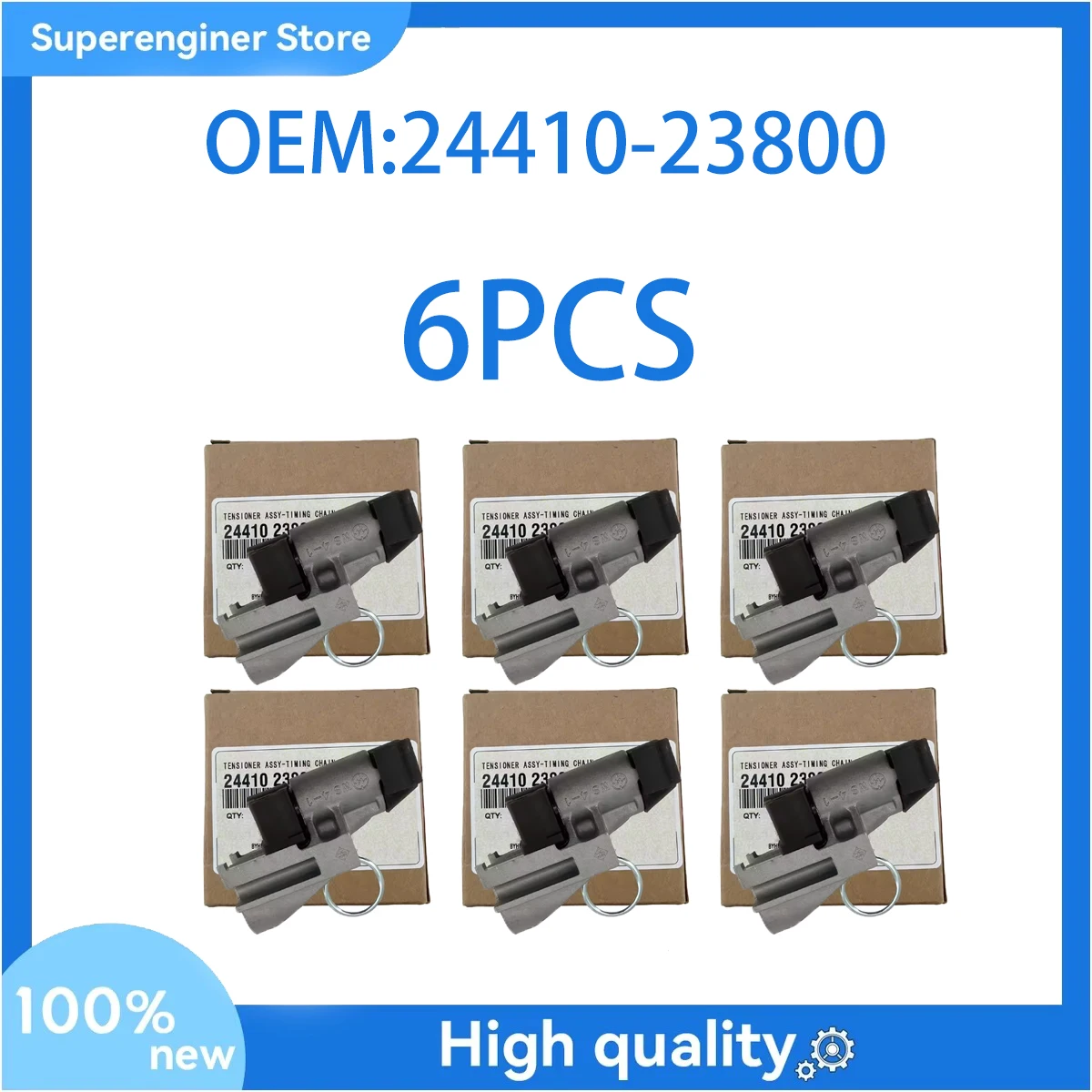 6PCS 24410-23800 Timing Chain Tensioner Fit For 2003-2012 Hyundai Elantra for Kia Soul 2.0L 2441023800
6PCS 24410-23800 Timing Chain Tensioner Fit For 2003-2012 Hyundai Elantra for Kia Soul 2.0L 2441023800