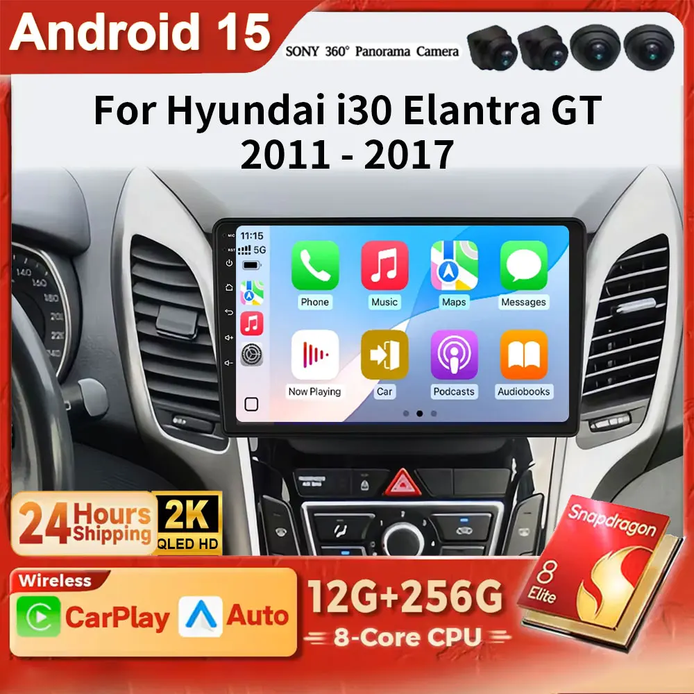 Android 15 2K QLED For Hyundai I30 Elantra GT 2011-2017 Car Radio 2 Din Multimedia Player FM GPS WiFi Carplay DSP DVD 4G WIFI
Android 15 2K QLED For Hyundai I30 Elantra GT 2011-2017 Car Radio 2 Din Multimedia Player FM GPS WiFi Carplay DSP DVD 4G WIFI