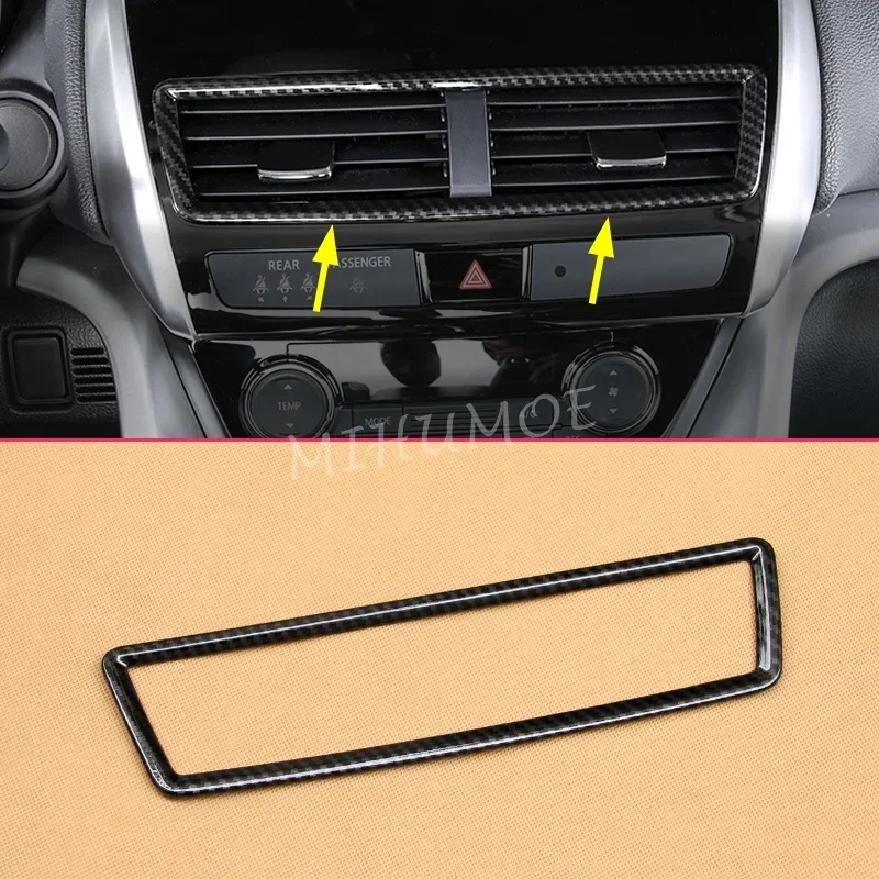 Black Car Interior Dashboard Central Air Vent Surrounds Frame Trims For Mitsubishi Eclipse Cross 2018-2024 Carbon Fiber
Black Car Interior Dashboard Central Air Vent Surrounds Frame Trims For Mitsubishi Eclipse Cross 2018-2024 Carbon Fiber