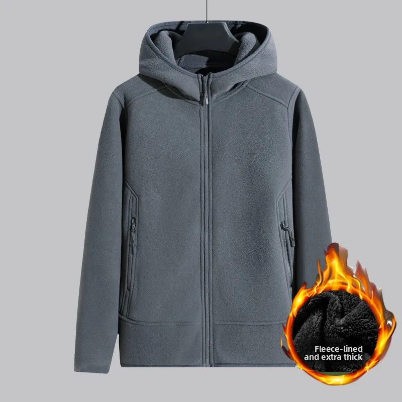 Trendy Thiened Autumn Winter Hooded Zipper Fce Open Cardigan Men's Loose Jaet Warm Spor Sle Polyester Fiber
Trendy Thiened Autumn Winter Hooded Zipper Fce Open Cardigan Men's Loose Jaet Warm Spor Sle Polyester Fiber