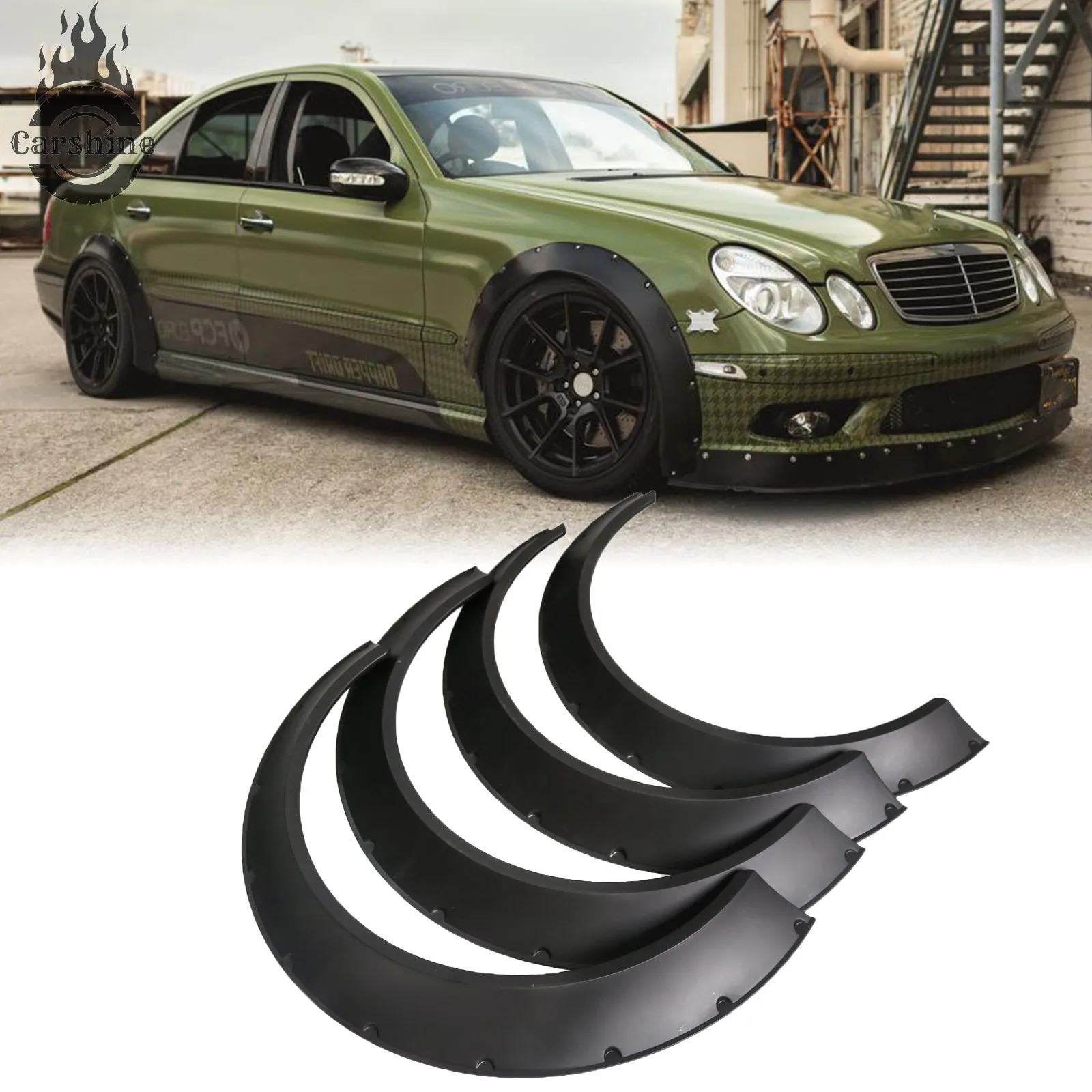 For Mercedes Benz E 4Pcs Car Flexible Fender Flares Wide Body Wheel Arches Kit
For Mercedes Benz E 4Pcs Car Flexible Fender Flares Wide Body Wheel Arches Kit