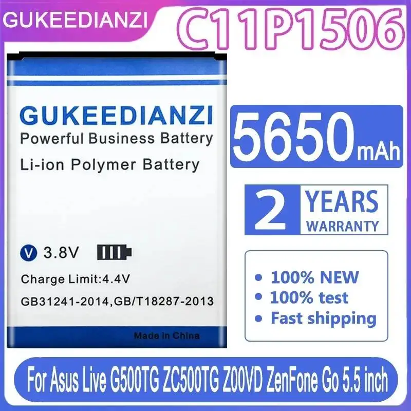 For Asus Live G500TG For Zenfone GO 5.5 ZC500TG Z00VD High Performance Mobile Phone Battery Safe 5650mAh C11P1506
For Asus Live G500TG For Zenfone GO 5.5 ZC500TG Z00VD High Performance Mobile Phone Battery Safe 5650mAh C11P1506