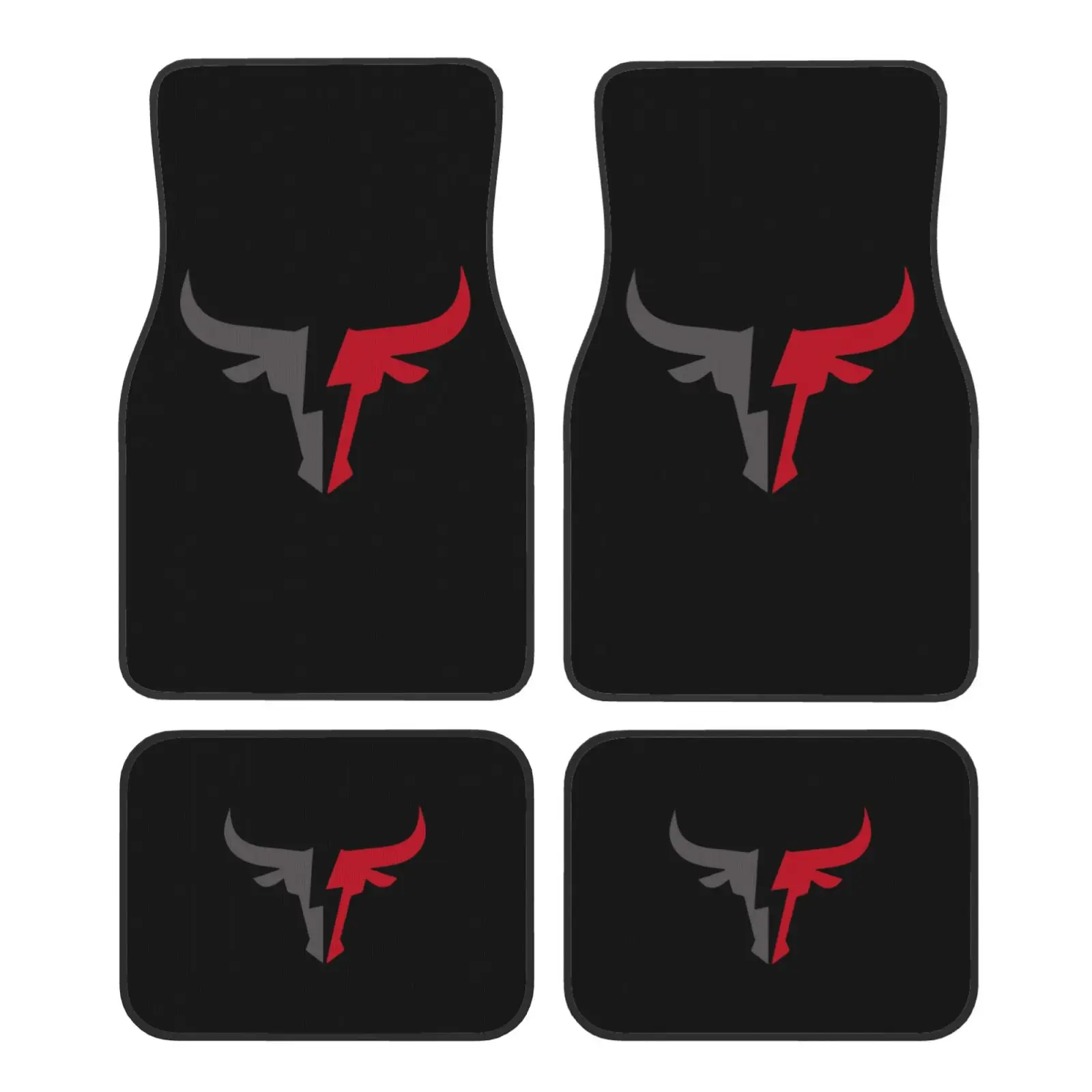 Bull Head Printed Car Floor Mats of 4 Pieces Anti Slip Front and Rear Foot Mats Universal Car Accessories for SUV Van Truck
Bull Head Printed Car Floor Mats of 4 Pieces Anti Slip Front and Rear Foot Mats Universal Car Accessories for SUV Van Truck