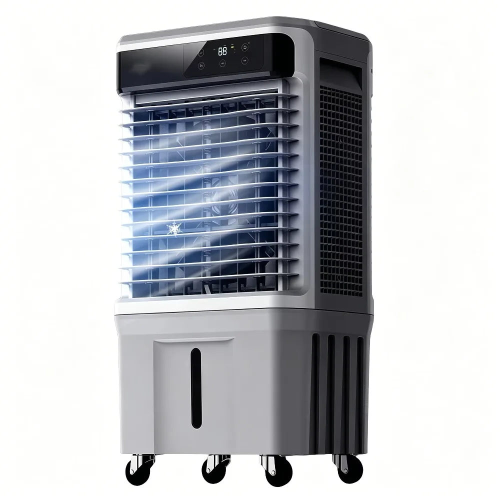 Evaporative Air Cooler 50L, Portable Water Cooling Fan, 3 Wind Speeds, Home Use Cool Air Conditioner, Large Tank Capacity
Evaporative Air Cooler 50L, Portable Water Cooling Fan, 3 Wind Speeds, Home Use Cool Air Conditioner, Large Tank Capacity