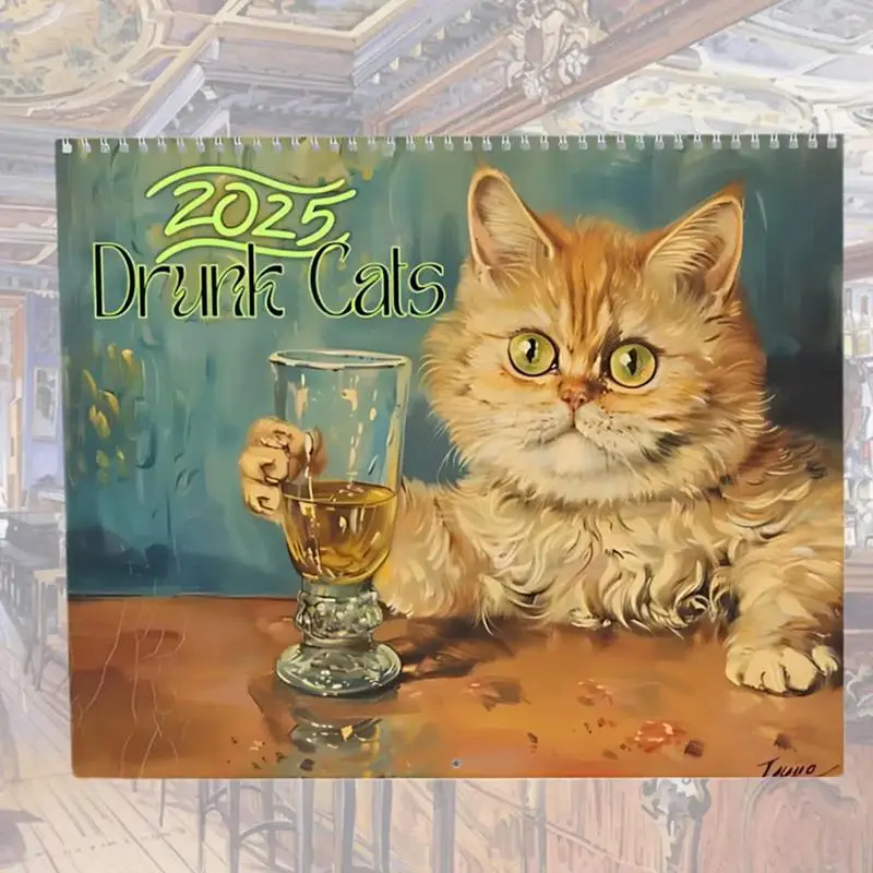 2025 Drunk Cats Calendar Cartoon Funny Weird Cat Hangable Calendar 12 Months Family Schedule Planner Organizer
2025 Drunk Cats Calendar Cartoon Funny Weird Cat Hangable Calendar 12 Months Family Schedule Planner Organizer