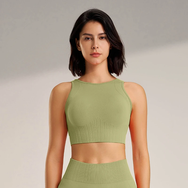 Women Sport Bras Seamless Yoga Bra Shockproof Textured Fitness Underwear Padded Running Tank Top Quick Dry Gym Workout Vest Tops
Women Sport Bras Seamless Yoga Bra Shockproof Textured Fitness Underwear Padded Running Tank Top Quick Dry Gym Workout Vest Tops