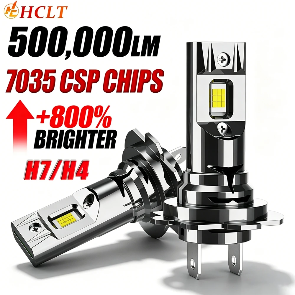 H4 H7 LED Headlight 7035 CSP CHIPS 500000LM CANBUS Focused Light Bulbs Wireless With Turbo Fan 6000K Led Headlamp Plug And Play
H4 H7 LED Headlight 7035 CSP CHIPS 500000LM CANBUS Focused Light Bulbs Wireless With Turbo Fan 6000K Led Headlamp Plug And Play