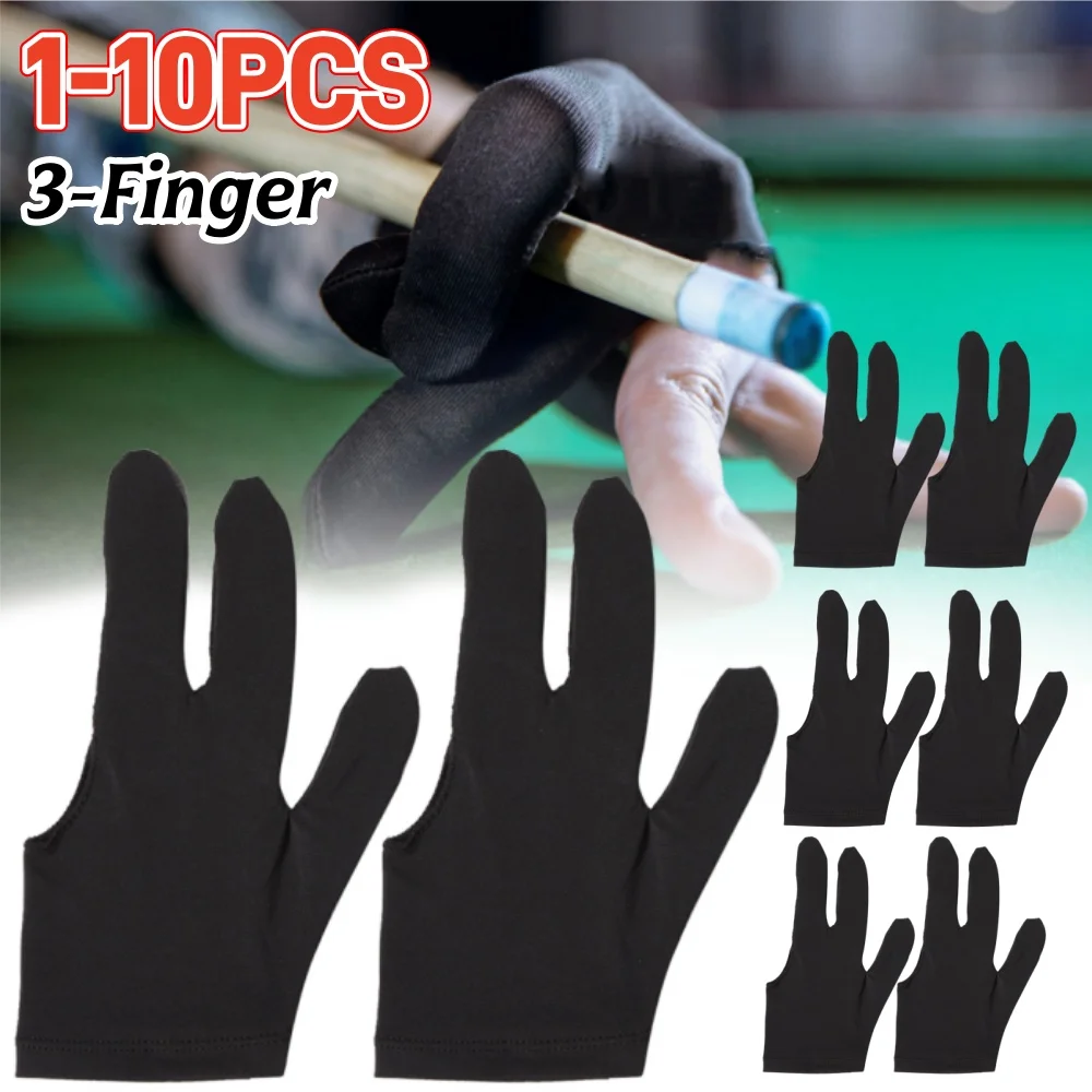1-10PCS 3-Finger Open Snooker Billiard Gloves One Size Unisex Sportswear Left/Right Hand Protector Billiard Pool Cue Mitten
1-10PCS 3-Finger Open Snooker Billiard Gloves One Size Unisex Sportswear Left/Right Hand Protector Billiard Pool Cue Mitten