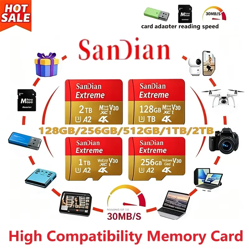 2026 New Original 128gb 512gb 1TB Micro TF/SD 128GB 256GB Card Memory Card Mini Memory Card Class10 For Camera/Phone/Drone
2026 New Original 128gb 512gb 1TB Micro TF/SD 128GB 256GB Card Memory Card Mini Memory Card Class10 For Camera/Phone/Drone