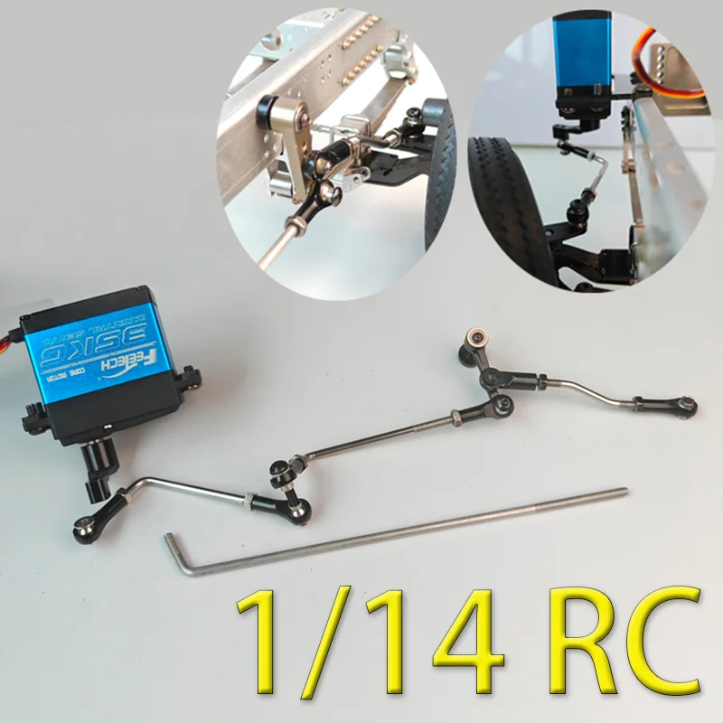 Metal Axle Dual Steering Linkage for 1/14 Tamiya RC Truck SCANIA 770S R620 VOLVO BENZ Arocs MAN TGX Car Accessories
Metal Axle Dual Steering Linkage for 1/14 Tamiya RC Truck SCANIA 770S R620 VOLVO BENZ Arocs MAN TGX Car Accessories