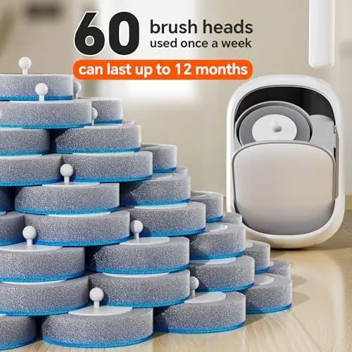 CTIME Disposable Toilet Brush Set – 60 Heads, Auto-Open Storage, for Bathroom, Toilet & RV Use
CTIME Disposable Toilet Brush Set – 60 Heads, Auto-Open Storage, for Bathroom, Toilet & RV Use