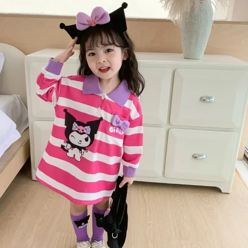 Girly Heart Kuromi Anime Sanrio Striped Long Sleeve Hoodie Cute Kawaii Cartoon Fashion Baby Shirt Clothing Gifts for Kids
Girly Heart Kuromi Anime Sanrio Striped Long Sleeve Hoodie Cute Kawaii Cartoon Fashion Baby Shirt Clothing Gifts for Kids