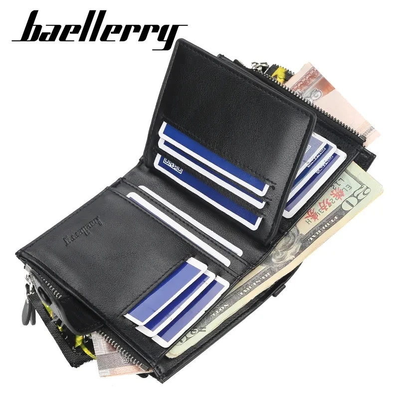 Baellerry High Quality Retro Men Wallets Short Card Holder Luxury Male Purse Double Zipper Coin Holder Vintage Men Wallets
Baellerry High Quality Retro Men Wallets Short Card Holder Luxury Male Purse Double Zipper Coin Holder Vintage Men Wallets
