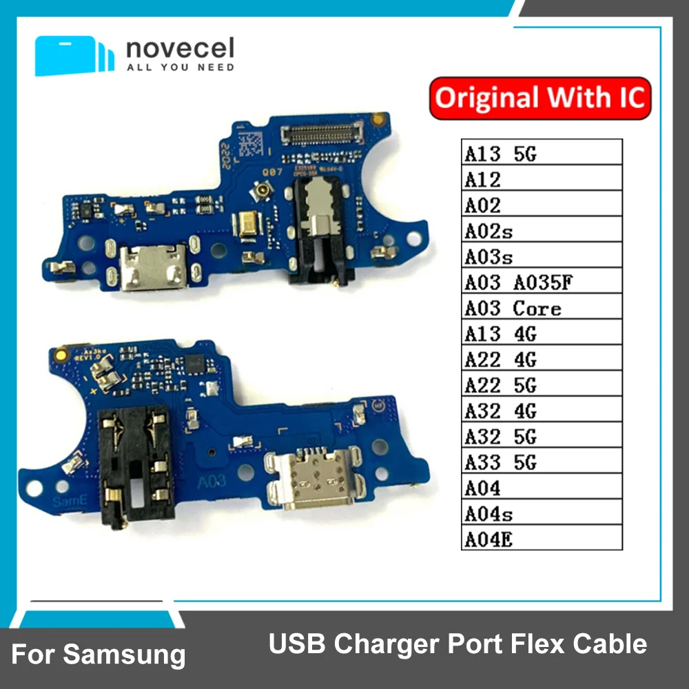 Novecel USB зарядное устройство, зарядная плата, порт, гибкий кабель, запасные части для телефона для Samsung A02 A12 A02s A03s A03 Core A13 A22 A32 4G 5G
Novecel USB зарядное устройство, зарядная плата, порт, гибкий кабель, запасные части для телефона для Samsung A02 A12 A02s A03s A03 Core A13 A22 A32 4G 5G