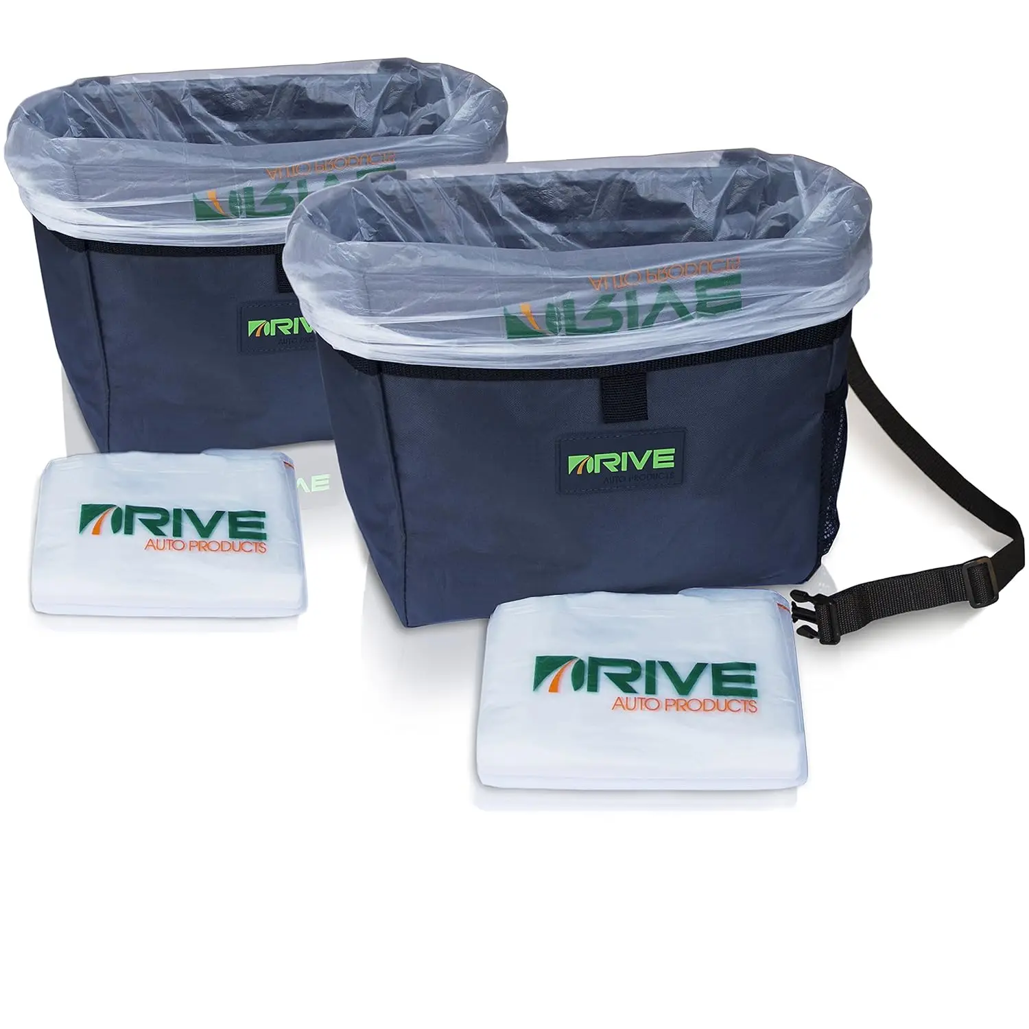 Leakproof Car Trash Can with Adjustable Strap & Bonus Bags - 2-Pack
Leakproof Car Trash Can with Adjustable Strap & Bonus Bags - 2-Pack