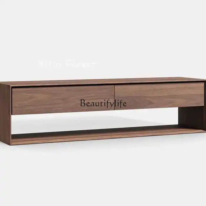 Nordic solid wood TV cabinet Modern simple living room Black walnut floor storage TV cabinet
Nordic solid wood TV cabinet Modern simple living room Black walnut floor storage TV cabinet