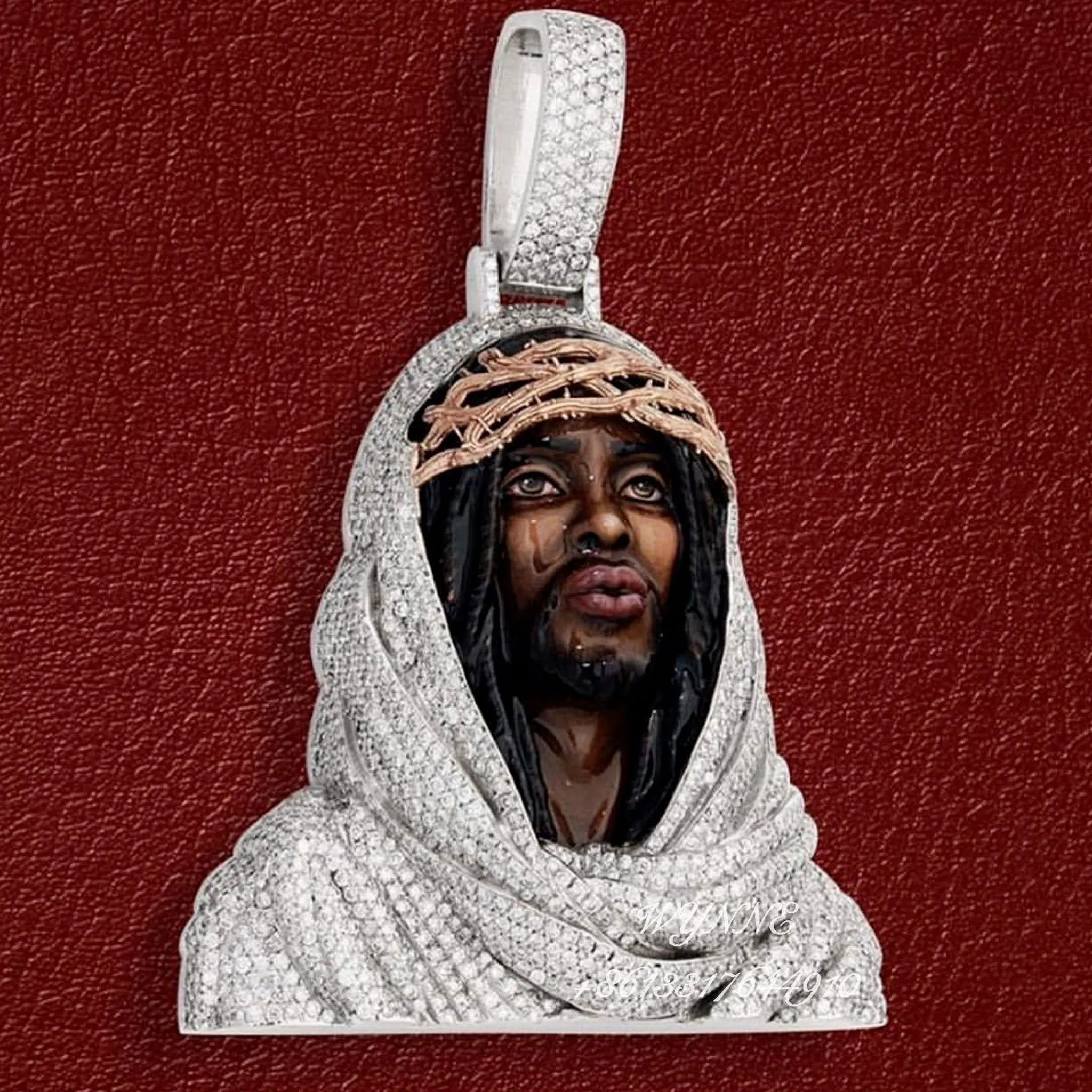 LYEE CYEE New Black Hat Wearing Thorn Jesus 3D Hip Hop Pendant Necklace Suitable for Rap Singers to Wear Birthday Gifts Anniversary Meaningful Gifts Best Gift for Good Friends
LYEE CYEE New Black Hat Wearing Thorn Jesus 3D Hip Hop Pendant Necklace Suitable for Rap Singers to Wear Birthday Gifts Anniversary Meaningful Gifts Best Gift for Good Friends