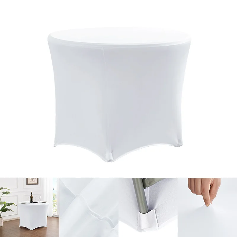 0523 Simple modern hotel wedding banquet solid color four corner large round table cover elastic round table cover
0523 Simple modern hotel wedding banquet solid color four corner large round table cover elastic round table cover