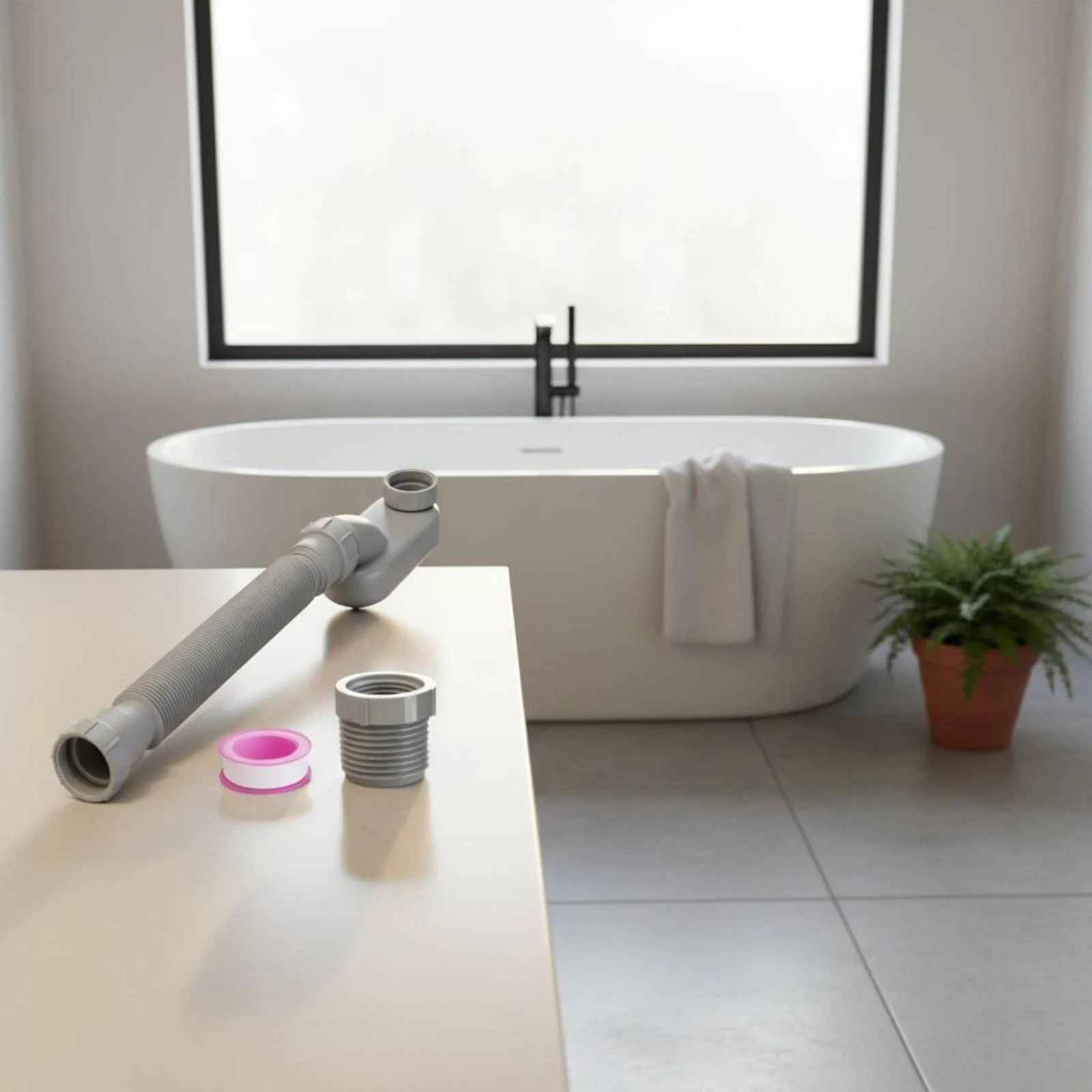 Freestanding Tub Drain Kit Easy to Install P Bend Drain Set Plumbing Part Long-Lasting Adjustable Length
Freestanding Tub Drain Kit Easy to Install P Bend Drain Set Plumbing Part Long-Lasting Adjustable Length