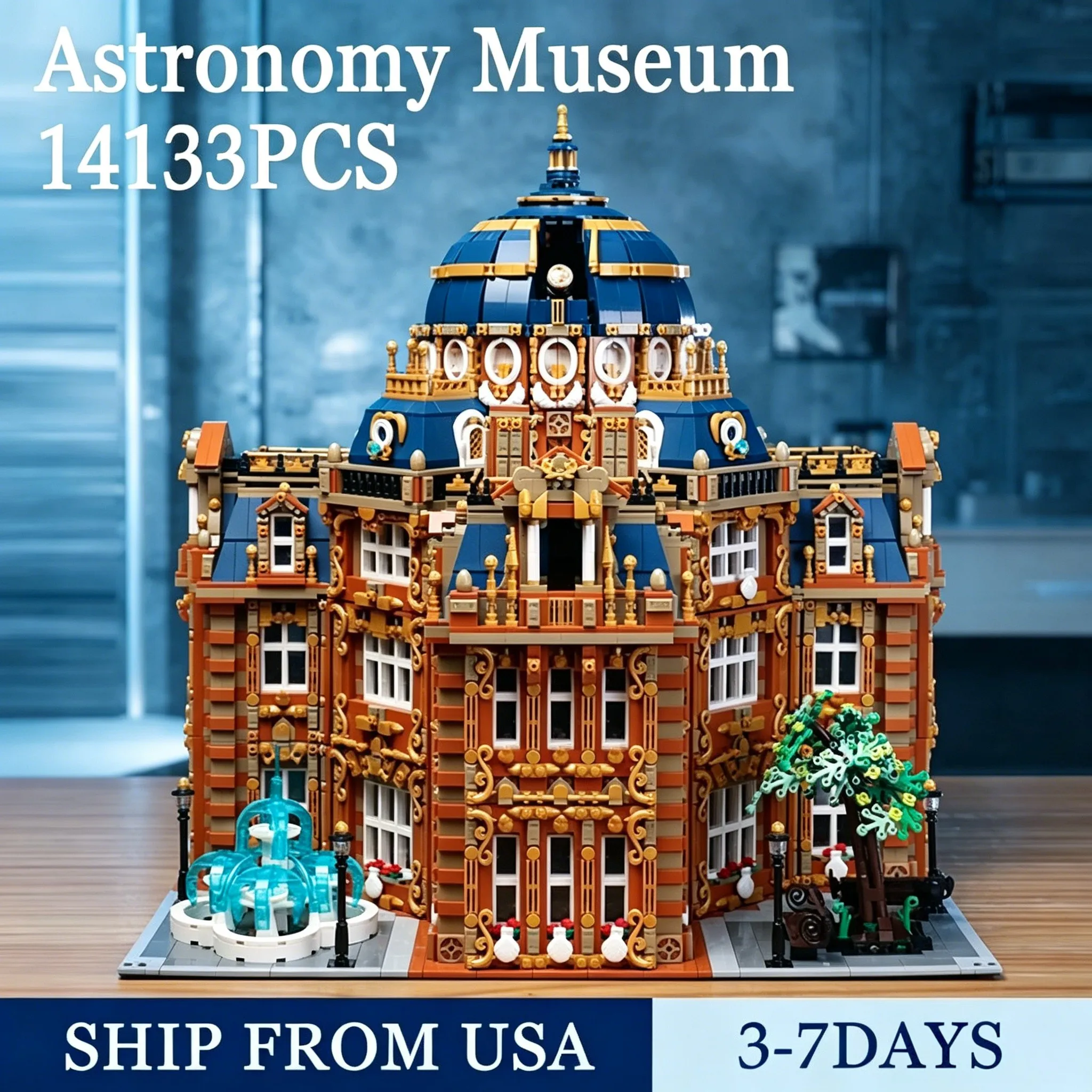 14133PCS Astronomy Museum Building Blocks Street View Model Small Particle Bricks DIY Architecture Decoration Birthday Gifts
14133PCS Astronomy Museum Building Blocks Street View Model Small Particle Bricks DIY Architecture Decoration Birthday Gifts
