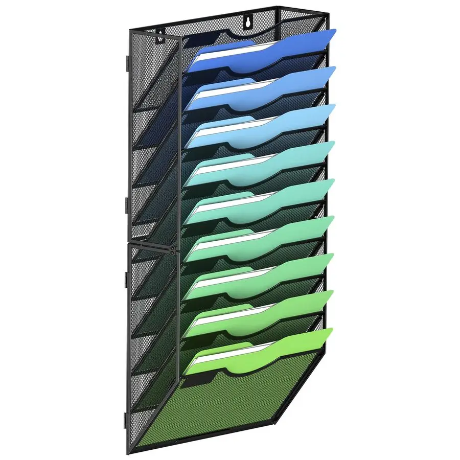 Wall File Organizer Office Hanging Magazine Holder Wall File Organizer for Office Home Black, 10 Tier
Wall File Organizer Office Hanging Magazine Holder Wall File Organizer for Office Home Black, 10 Tier