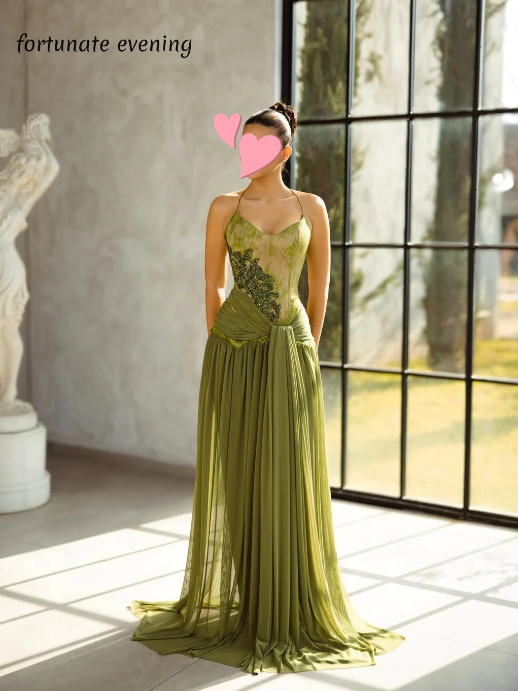 Fortunate Evening Elegant Vintage Sweet Green Beads Lace Chiffon New Customized Formal Occasion Prom Dress Evening Party Gowns
Fortunate Evening Elegant Vintage Sweet Green Beads Lace Chiffon New Customized Formal Occasion Prom Dress Evening Party Gowns
