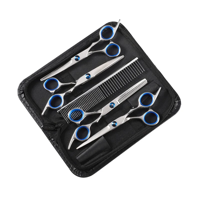 Pet Scissors Grooming Tool Set Professional Hair Trimming Curved Dog Hair Scissors Teddy Dog Haircut Scissors Haircut Tools Kit
Pet Scissors Grooming Tool Set Professional Hair Trimming Curved Dog Hair Scissors Teddy Dog Haircut Scissors Haircut Tools Kit