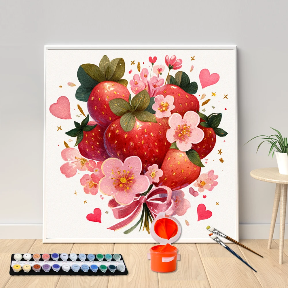 Painting By Numbers acrylic painting square canvas set Strawberry bo DIY hand-painted home decoration personalized surprise gift
Painting By Numbers acrylic painting square canvas set Strawberry bo DIY hand-painted home decoration personalized surprise gift