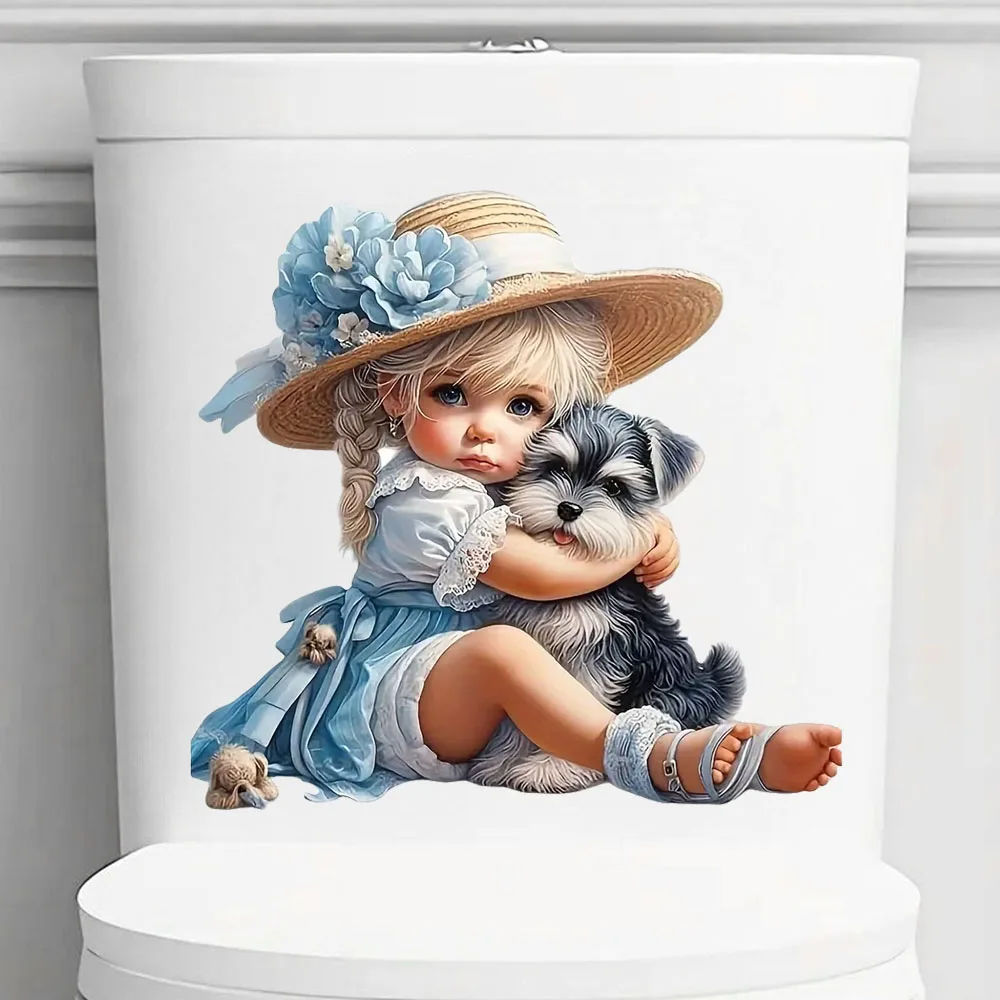 Whimsical Girl and Dog Vinyl Stickers Waterproof Vinyl Material, Ideal for Toilet, Home , Refrigerator, Car, Window, Wall Decor
Whimsical Girl and Dog Vinyl Stickers Waterproof Vinyl Material, Ideal for Toilet, Home , Refrigerator, Car, Window, Wall Decor