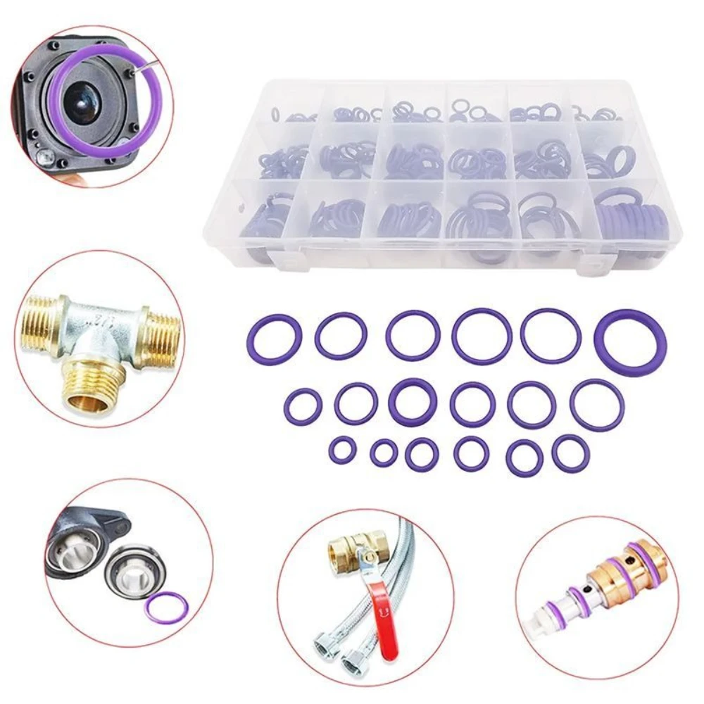 270pcs O-ring Green Fluororubber Rubber Sealing Gasket O Ring CS1.5/2.0/2.4/3.1mm Oil Resistant Acid Alkali Resistant Ring Kit
270pcs O-ring Green Fluororubber Rubber Sealing Gasket O Ring CS1.5/2.0/2.4/3.1mm Oil Resistant Acid Alkali Resistant Ring Kit