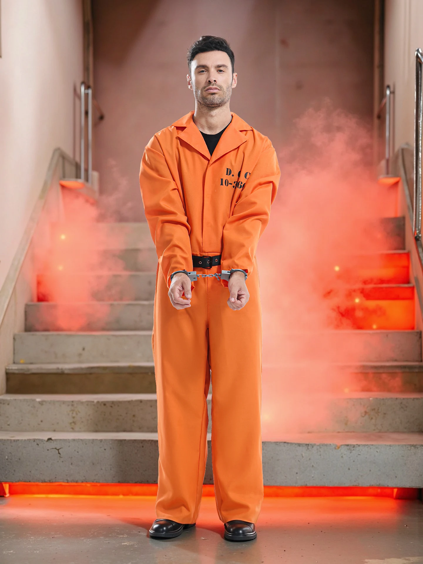 Creative Halloween Prisoner Costume Adult Stage Performance Clothes Men's Inmate Outfit Polyester Fiber Ethnic Stage Costume
Creative Halloween Prisoner Costume Adult Stage Performance Clothes Men's Inmate Outfit Polyester Fiber Ethnic Stage Costume