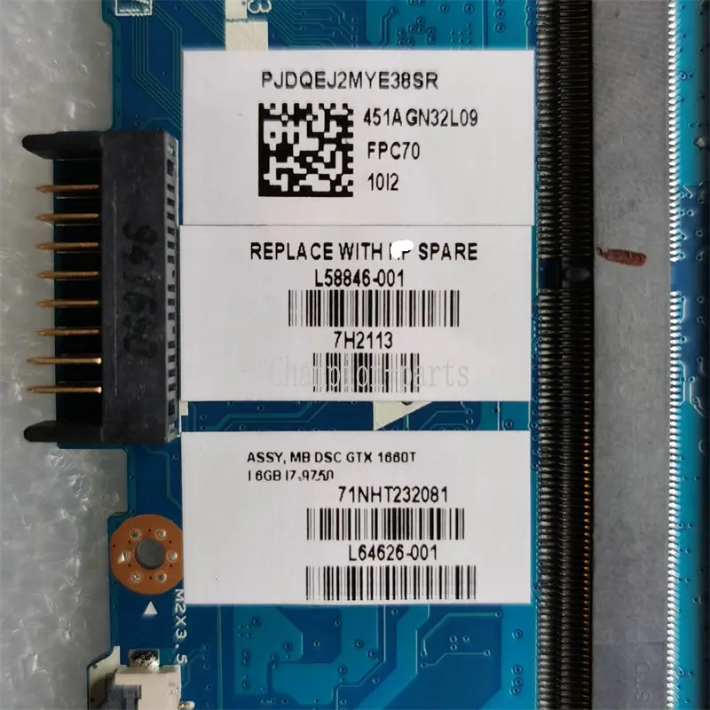 FAST SHIPPING L58846-001 L64626-001 FOR HP TPN-C142 Light and Shadow Wizard 5plus17-CD MAINBOARD i7-9750H GTX1660TI 6G
FAST SHIPPING L58846-001 L64626-001 FOR HP TPN-C142 Light and Shadow Wizard 5plus17-CD MAINBOARD i7-9750H GTX1660TI 6G