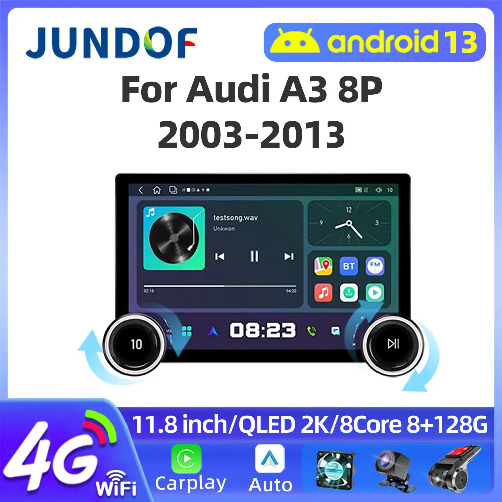 11.8" 2K 2 Din 4G Android 13 Car Radio Stereo Multimedia Video Player For Audi A3 8P 2003-2013 Navigation GPS Carplay Bluetooth
11.8" 2K 2 Din 4G Android 13 Car Radio Stereo Multimedia Video Player For Audi A3 8P 2003-2013 Navigation GPS Carplay Bluetooth