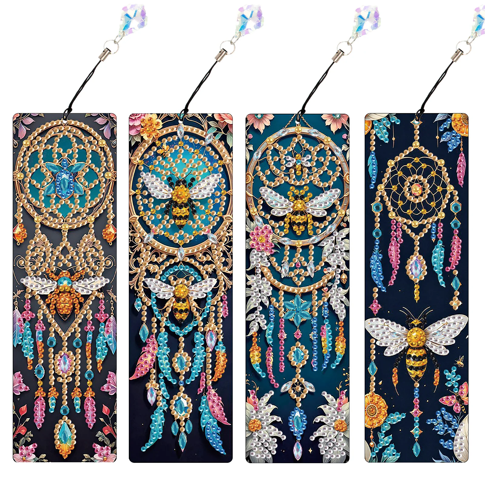 4pcs Diamond Art Painting Bookmarks Kit for Adults,DIY Dreamcatcher Bookmark Bling Crystal Pendant Bookmark for Home Office Gift
4pcs Diamond Art Painting Bookmarks Kit for Adults,DIY Dreamcatcher Bookmark Bling Crystal Pendant Bookmark for Home Office Gift