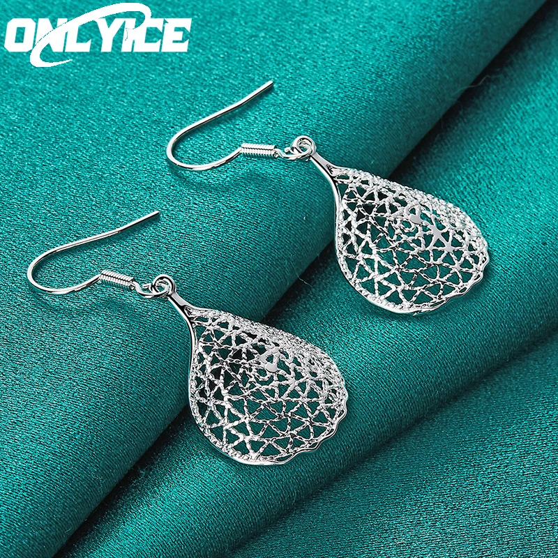 New Charm 925 Sterling Silver Earrings For Women Fashion Jewelry Water Drop Irregular Network Drop Earrings Christmas Gifts
New Charm 925 Sterling Silver Earrings For Women Fashion Jewelry Water Drop Irregular Network Drop Earrings Christmas Gifts