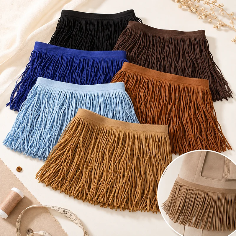 5Meters 10-30cm Suede Tassel Fringe Trim for Clothes Dress Hem Sleeve Costume DIY Sewing Garment Lace Decoration Craft Supplies
5Meters 10-30cm Suede Tassel Fringe Trim for Clothes Dress Hem Sleeve Costume DIY Sewing Garment Lace Decoration Craft Supplies