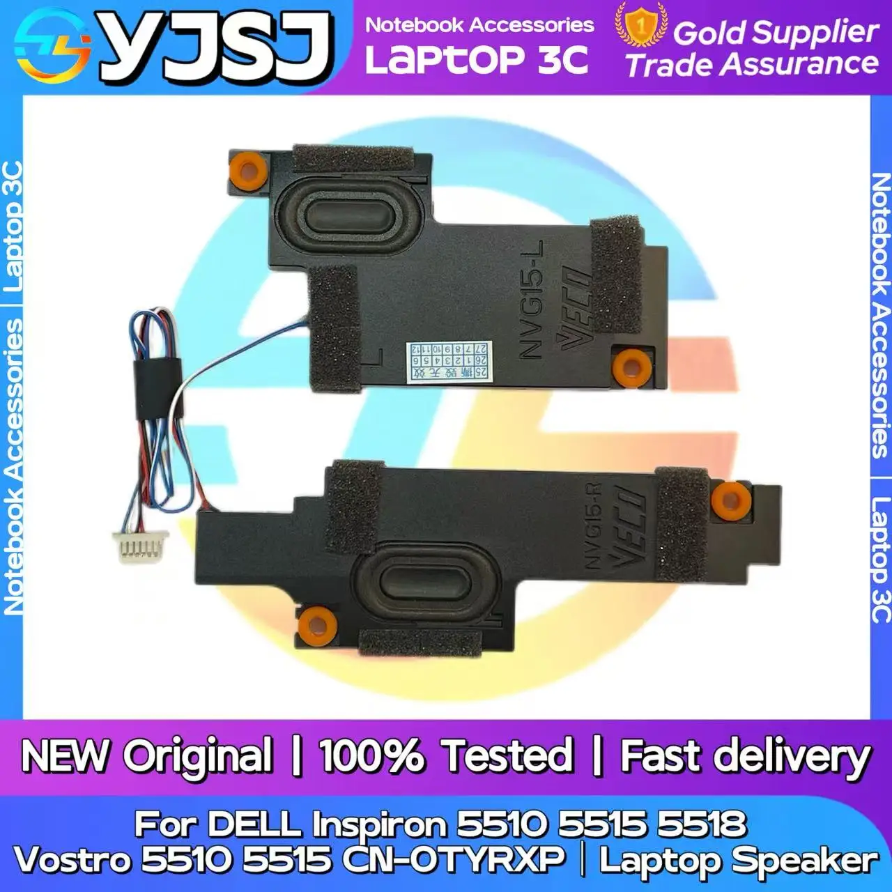 New Original Laptop Notebook Speaker For DELL Inspiron 5510 5515 5518 Vostro 5510 5515 CN-0TYRXP built-in speaker horn audio
New Original Laptop Notebook Speaker For DELL Inspiron 5510 5515 5518 Vostro 5510 5515 CN-0TYRXP built-in speaker horn audio