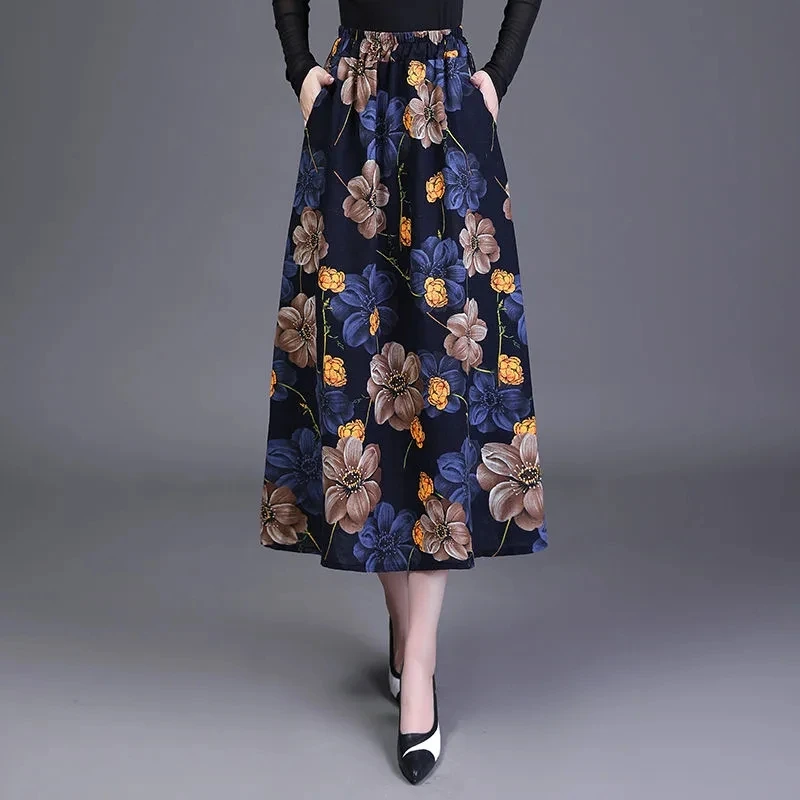 Large Size Retro Linen Long Skirt Women Summer High Waist A-line Skirts Korean Loose Flower Print Cotton Linen Dance Skirts 4XL
Large Size Retro Linen Long Skirt Women Summer High Waist A-line Skirts Korean Loose Flower Print Cotton Linen Dance Skirts 4XL