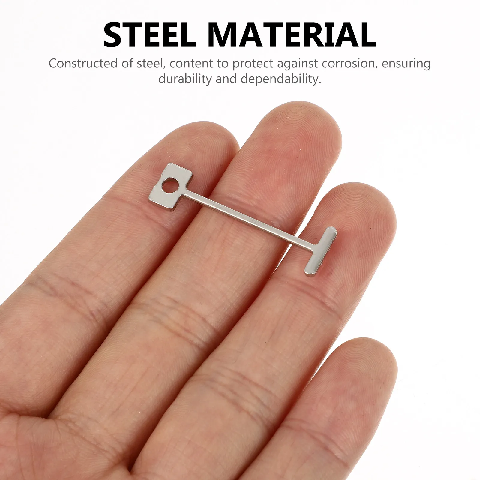 100Pcs Tile Leveler Steel Pin High Strength Replaceable Pin for Tile Positioning Leveling System Construction Parts