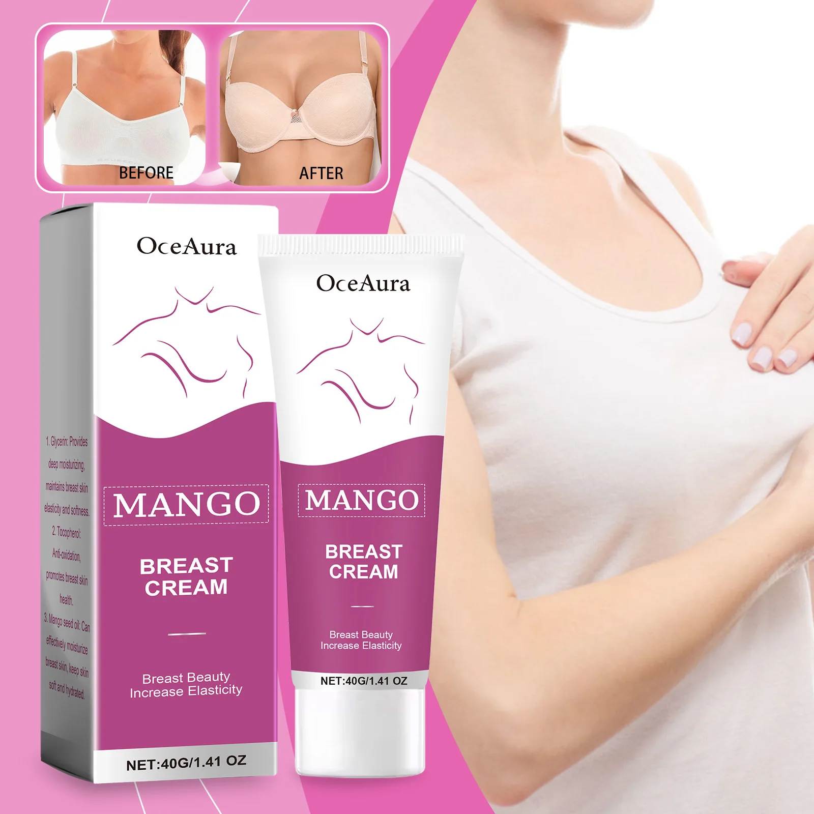 Mango Breast Enlargement Cream, Massage Nourishing and Smooth Skin, Solve Breast Underdevelopment, Improve Dry and Loose Skin
Mango Breast Enlargement Cream, Massage Nourishing and Smooth Skin, Solve Breast Underdevelopment, Improve Dry and Loose Skin