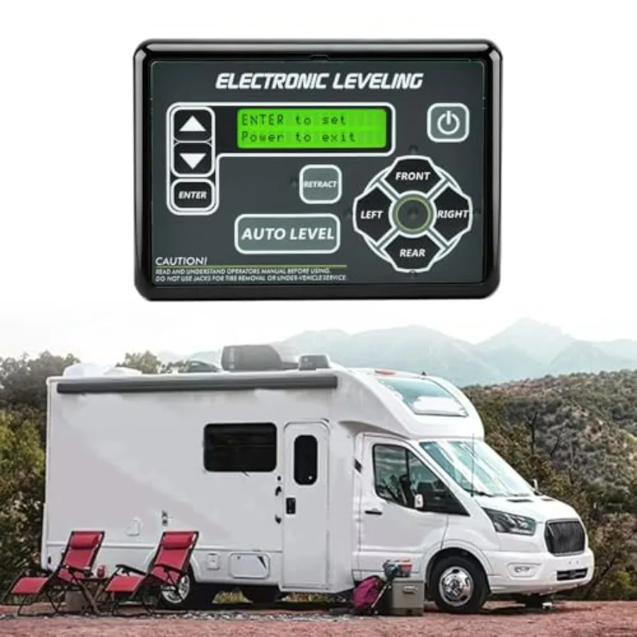 Electronic Leveling Control Panel Touchpad for RV Auto Leveling System Compatible with Lippert RV 5th Wheel and Travel Trailer
Electronic Leveling Control Panel Touchpad for RV Auto Leveling System Compatible with Lippert RV 5th Wheel and Travel Trailer