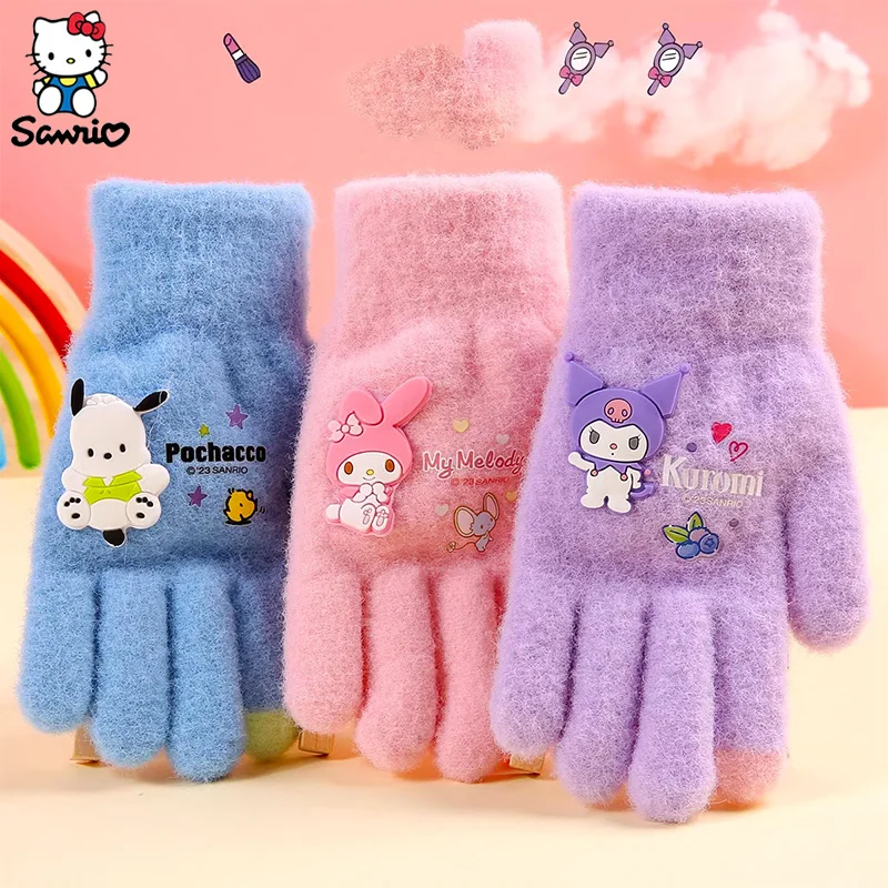 Sanrio Children's Warm Gloves Kuromi Melody Full Fingers Mitten Winter Plush Soft Gloves Kids Outdoor Mittens Christmas Gifts
Sanrio Children's Warm Gloves Kuromi Melody Full Fingers Mitten Winter Plush Soft Gloves Kids Outdoor Mittens Christmas Gifts