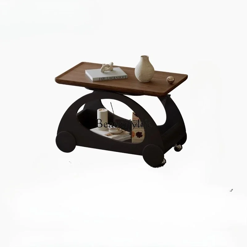 ls 18Medieval style movable trolley living room home high-end solid wood edge few 
ls 18Medieval style movable trolley living room home high-end solid wood edge few