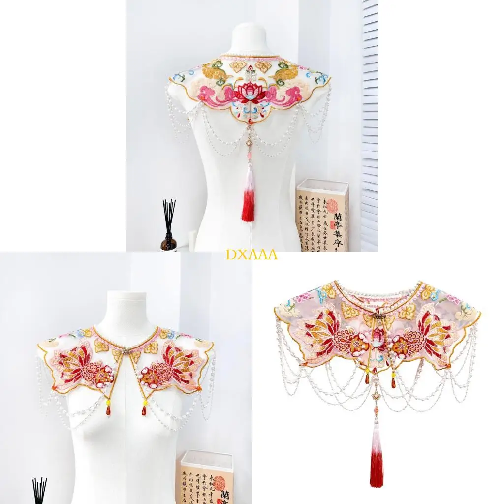 DXAA Festives Childrens Detachable Collar Decorated With Pearls Chain And Tassels
DXAA Festives Childrens Detachable Collar Decorated With Pearls Chain And Tassels