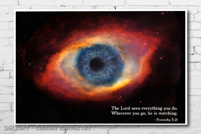 THE LORD SEES EVERYTHING - SPACE ART Canvas Poster Custom Size Available Room Decoration Home Decor Wall
THE LORD SEES EVERYTHING - SPACE ART Canvas Poster Custom Size Available Room Decoration Home Decor Wall