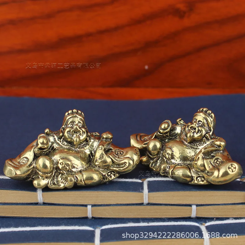 Vintage Solid Brass God of Wealth Figurine Tea Pet Desktop Keychain Pendant Paperweight Fat God of Wealth Handheld Ornament
Vintage Solid Brass God of Wealth Figurine Tea Pet Desktop Keychain Pendant Paperweight Fat God of Wealth Handheld Ornament