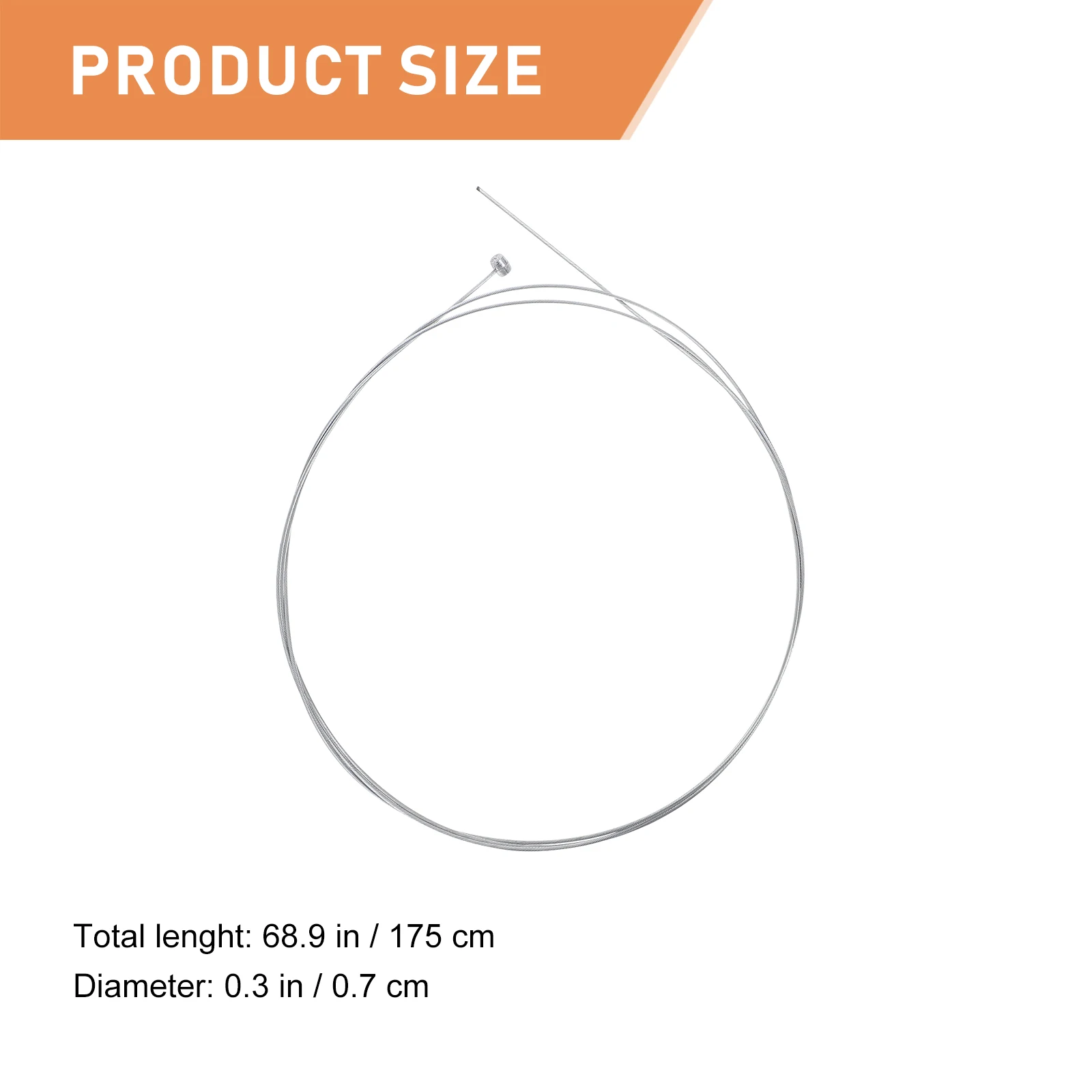 10pcs Bike Brake 175cm Silver Steel Core Cable for Bicycles Adjustable Length Fit Most Bikes Bicycle Brake Line
10pcs Bike Brake 175cm Silver Steel Core Cable for Bicycles Adjustable Length Fit Most Bikes Bicycle Brake Line