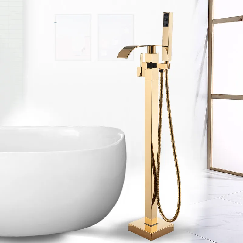 Freestanding Bathtub Faucet Waterfall Tub Filler Tap Floor Mounted Handle Shower
Freestanding Bathtub Faucet Waterfall Tub Filler Tap Floor Mounted Handle Shower