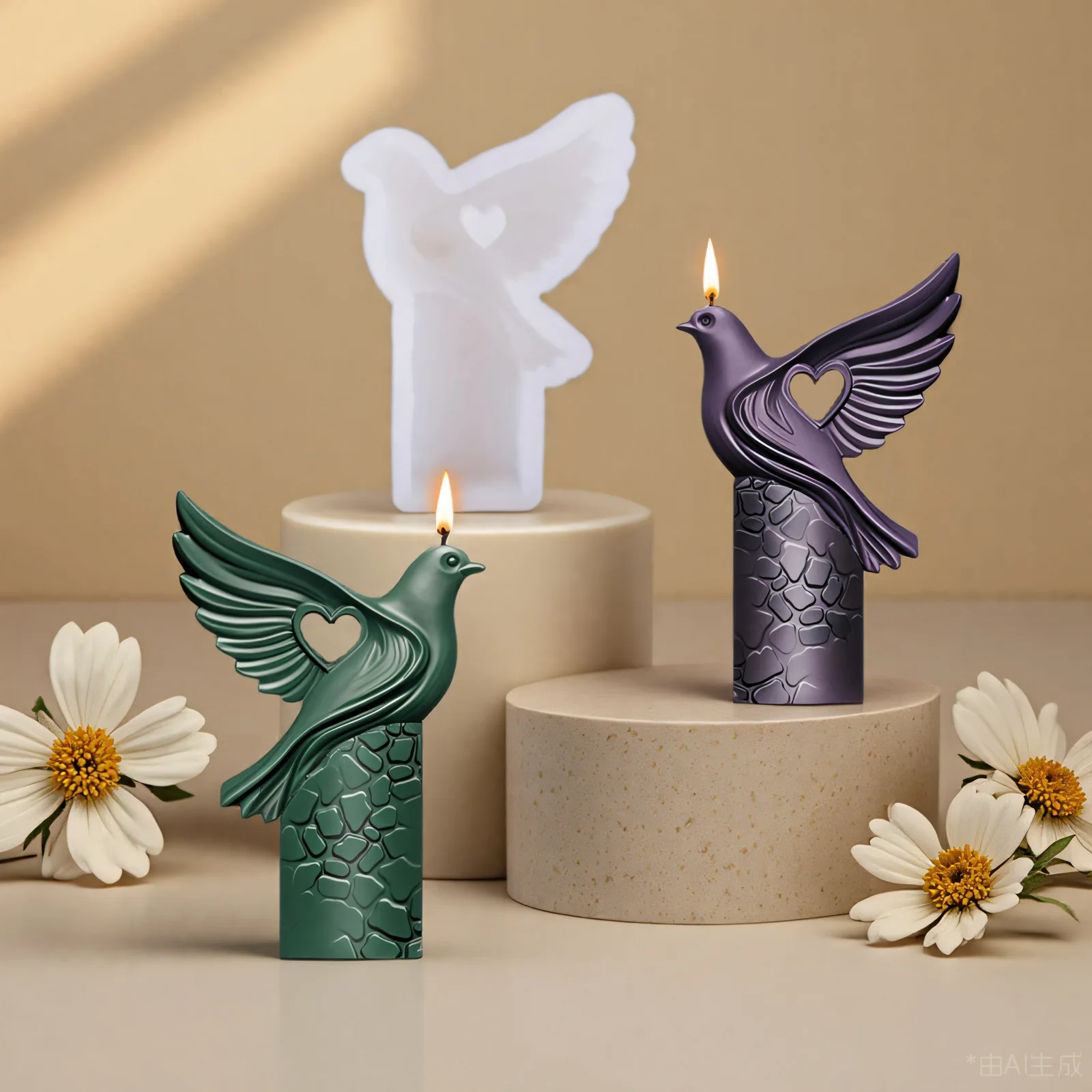 Dove of Peace Scented Candle Silicone Mold DIY Handmade Atmosphere Creative Clay Plaster Mold Home Decoration Resin Molds
Dove of Peace Scented Candle Silicone Mold DIY Handmade Atmosphere Creative Clay Plaster Mold Home Decoration Resin Molds
