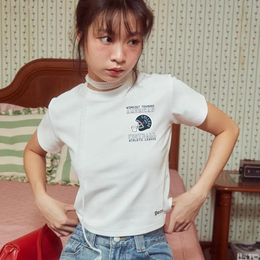 2025 Women's Slim Fit Korean O-neck T-Shirt Stylish Comfortable For Spring Summer Fashion Tops Tees Short Sleeve T-Shirts
2025 Women's Slim Fit Korean O-neck T-Shirt Stylish Comfortable For Spring Summer Fashion Tops Tees Short Sleeve T-Shirts